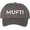 Chacoal/White, variant on Mufti Embroidered Baseball Cap | Imam Text Faqih Islamic Men's Scholar Teacher Leader Hat (Khaki/Black)
