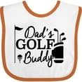 thumbnail image 3 of Inktastic Dad's Golf Buddy Boys or Girls Baby Bib, 3 of 4