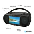 thumbnail image 4 of Aiwa Portable Boombox with 7" LCD Display, Bluetooth, FM Radio, CD/DVD Player, 3W x 2 Speakers with Bass, Supports Roku & Amazon Firestick Streaming, 4 of 10