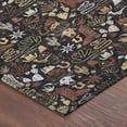 thumbnail image 3 of Addison Rugs Chantille Indoor/Outdoor Transitional Novelty Black Machine Washable Round Rug, 8' x 8', 3 of 7