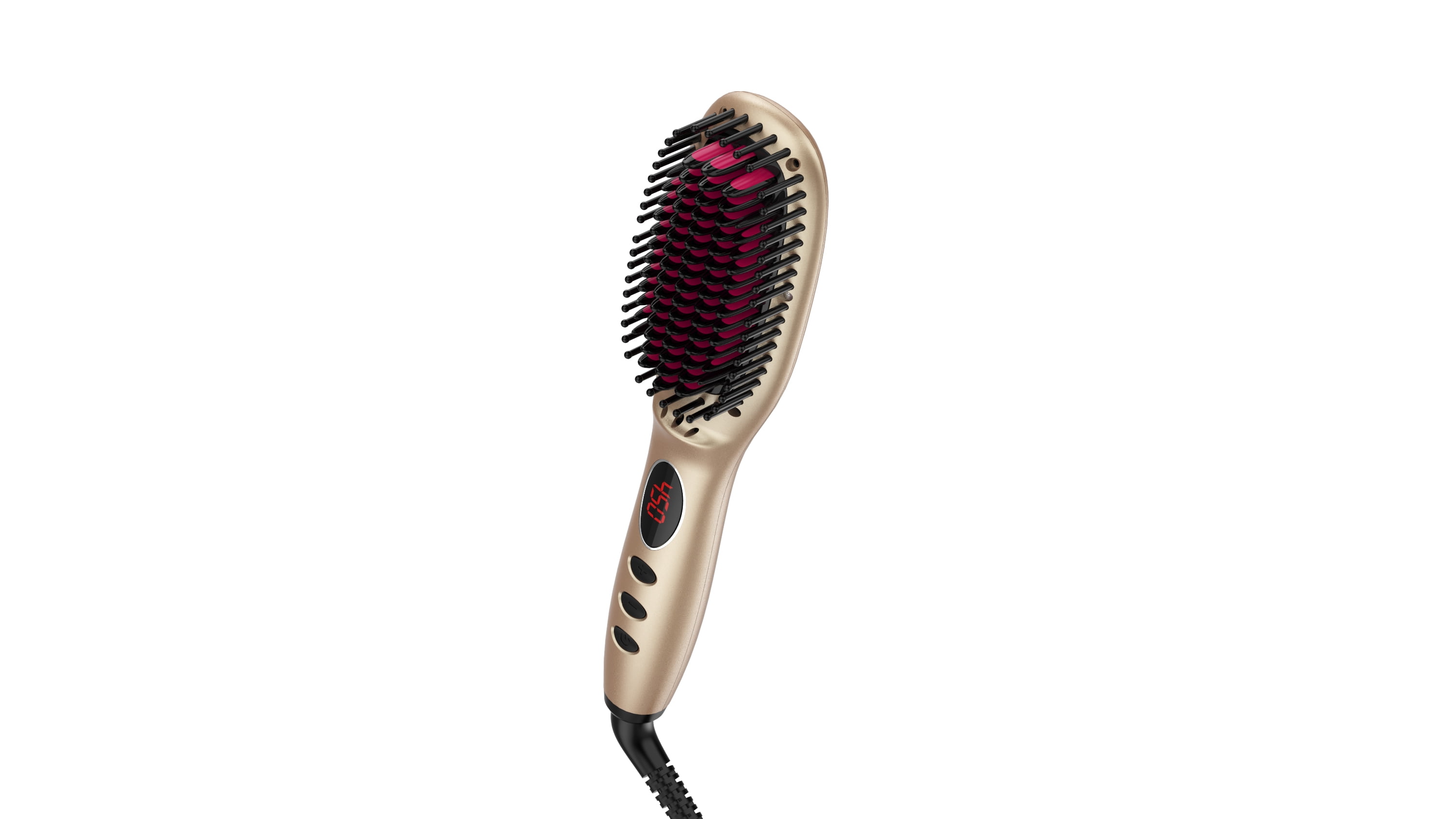 Clearance Miropure KL1020 Hair Straightener Brush with Ionic Generator (30s  Fast Even Heating for Straightening or Curling) 