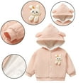 thumbnail image 2 of LYMAYTER Boys Girls Cotton Jackets Infant Baby Warm Cardigan Clothing Winter Thickened Cozy Jackets for 6 Months-4 Years, 2 of 9