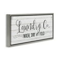 thumbnail image 3 of Stupell Industries Laundry Wash Dry & Fold Typography Painting Gray Floater Framed Canvas Art Print Wall Art, 25 x 11, 3 of 9