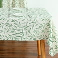 thumbnail image 3 of Farmhouse Rectangle Table Cloth, Washable Wrinkle Free Decorative Table Covers, Green Leaves Printed Tablecloth for Kitchen Cafe Dining Table, 60 x 84 Inches, 3 of 5