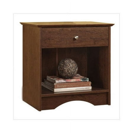 Walker Edison Montego Nightstand in Medium Brown