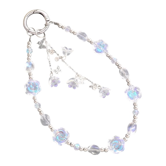 Beaded Phone Lanyard Fashion Phone Charm Strap Multiple Use Accessories for Keychain Smartphone Decoration Everyday Use
