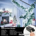 thumbnail image 4 of 33ft Christmas Decorative Mini Lights, 100 LED Green Wire Fairy Starry String Lights Plug in, 11 Lighting Modes, for Indoor Outdoor Xmas Tree Wedding Party Decoration (White), 4 of 6