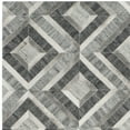 thumbnail image 4 of SAFAVIEH Studio Leather Mariam Geometric Area Rug, Ivory/Dark Grey, 5' x 8', 4 of 6