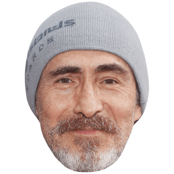 Demián Bichir (Hat) Big Head. Larger than life mask.