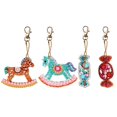 thumbnail image 1 of Cuadros Decorativos 4 piezas DIY completo taladro especial en forma de diamante pintura caballo caramelo monedero llaveros Likrtyny embutido en tela, 1 of 9