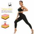 thumbnail image 4 of Women's Leggings Compression Slimming Leggings High Waist Sauna Pants Yoga Leggings Thermo Sweat Sauna Capris, 4 of 10
