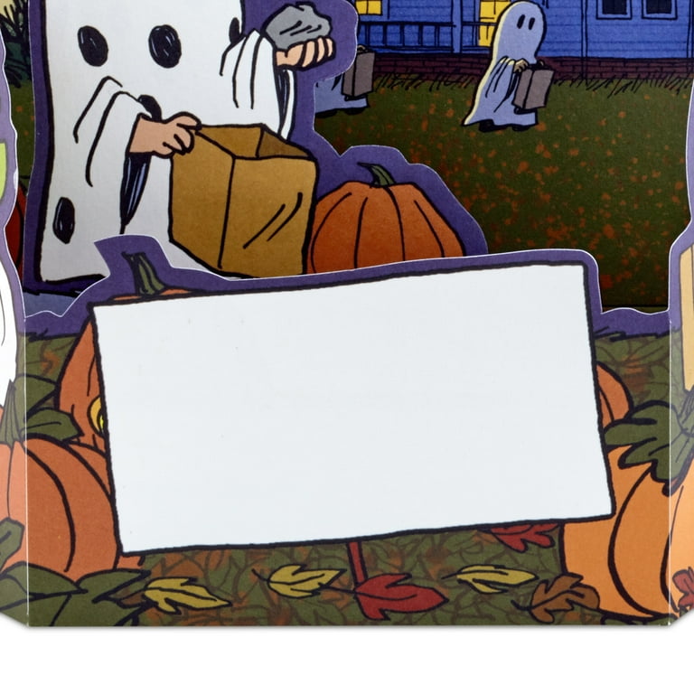 Hallmark Paper Wonder Peanuts Halloween Pop Up Card with