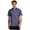 Blue, variant on Mens Short Sleeve Chef Coat Solid Color Kitchen Cook Uniform Jacket Canteen Bakery Shirts Whie M