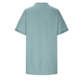 thumbnail image 6 of CHUMUD Women's Beach Swimsuit Cover-up V Neck Short Sleeve Cover Up Swimwear Bikini T-Shirt Dress with Pockets, 6 of 6