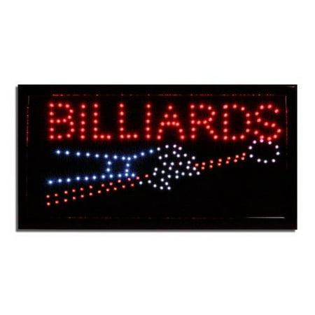Ball Billiards Neon Sign - LED Neon Lighted Billiards Sign - Pool Table Sign