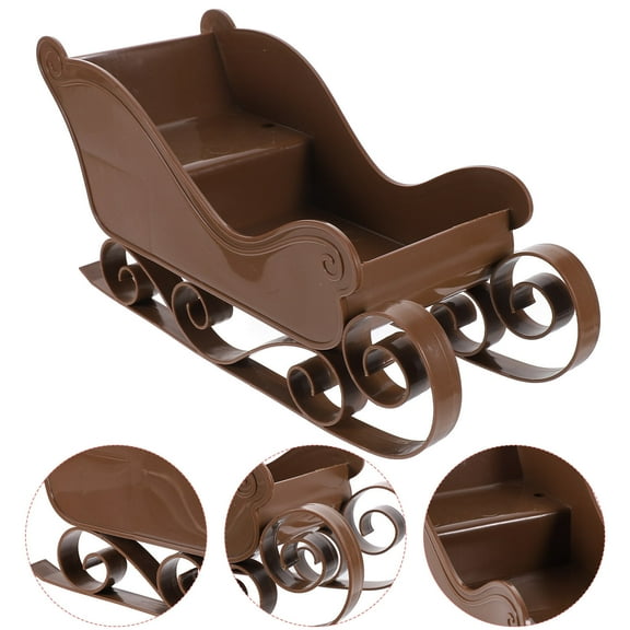 ELAYARD Christmas Sleigh Decoration Light Brown 1Set