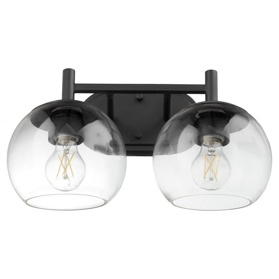 Lyon 2 - Light Matte Black /  Black Contemporary / Transitional Glass Wall Sconce