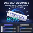 thumbnail image 3 of Pilas AA recargables PEYHFCCE 1500 mAh 1,2 V NiMH paquetes de 12 paquetes, 3 of 6