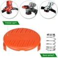 thumbnail image 2 of 4-Pack,Weed Trimmer Head Cap & Spring Replacement for Black String Trimmer Parts, Replace RC-100-P 385022-03, 2 of 5