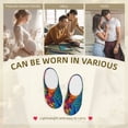 thumbnail image 7 of Kdxio Vibrant Rainbow Parrot Fantasy Women's Men's Slippers Plush Slip-On House Slipper for Winter Indoor Soft Cushion Non-slip Fluffy Slides Slippers-8, 7 of 7