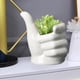 thumbnail image 3 of de cerámica con mano, para pntas de interior, bonsái, jardín, hogar mano vertical Macarena maceta jardinera, 3 of 8