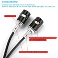 thumbnail image 3 of 2Pcs Universal Motorcycle Car SMD LED License Plate Light Screw Bolt Lamp Bulbs, 3 of 5