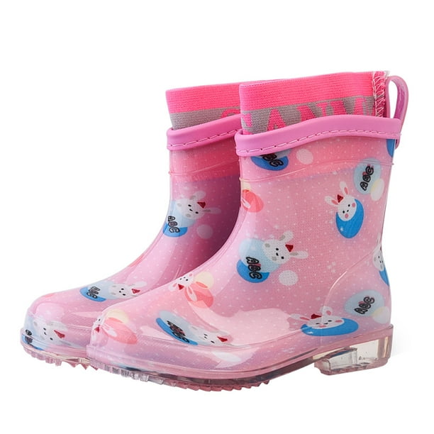 Wisremt - Children Kids Baby Boys Girls Cartoon Printed Rain Boots Antislip  Outdoor Easy Walking - Walmart.com - Walmart.com