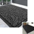 thumbnail image 1 of Tapis de Porte Robuste, Tapis de Bienvenue pour Entrée Extérieure Intérieure, Tapis de Porte pour Patio Extérieur, Porche, Garage, Bureau, Résistant aux Intempéries, Facile à Nettoyer, 1 of 8