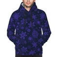 thumbnail image 4 of Hoodies for Men - purple flower Snowflake Long Sleeve Comfrt Men'S Fashion Hoodies & Sweatshirts, Sweatshirts for Men Hoodies Pullover Clothing Clothes with Pouch, 4 of 7