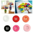 thumbnail image 4 of 100Pcs Resin Buttons Candy Color 4 Holes Children Handmade Decoration for DIY Sewing Craft, 4 of 7