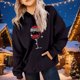 thumbnail image 1 of Cowsor Cute Hoodie for Teen Girls Trendy Bow Print Preppy Hooded Sweatshirts Kids Pullover Long Sleeve School Outfits, 1 of 6