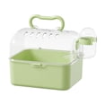 thumbnail image 3 of Portable Clear Hamster Cage with Carrying Handle, Deluxe Panoramic Habitat for Syrian Dwarf Hamsters Gerbils Mice, Ventilated Travel Carrier with Water Bottle, ABS Plastic Material, 3 of 6