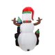 thumbnail image 2 of Pingüino inflable al aire libre del muñeco de nieve de la Navidad de los 5.9ft, liquidación inflable de la decoración del jardín con las luces LED incorporadas para la Navidad, 2 of 3