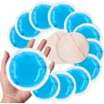 thumbnail image 1 of Bloc de Glace en Gel Rond Réutilisable 10 Paquets avec Endos en Tissu, Dents de Sagesse, Allaitement, Réduit la Douleur aux Sinus, l'Enflure Ou la Douleur, Compresse Froide pour la Fièvre, 1 of 5