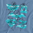 thumbnail image 2 of DC Superhero Girls Line Art Group Women's T Shirt, Carolina Blue, Medium, 2 of 6