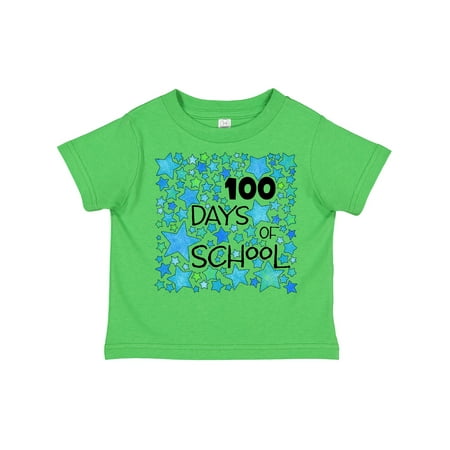

Inktastic 100 Days of School Stars in Blue Gift Toddler Boy or Toddler Girl T-Shirt