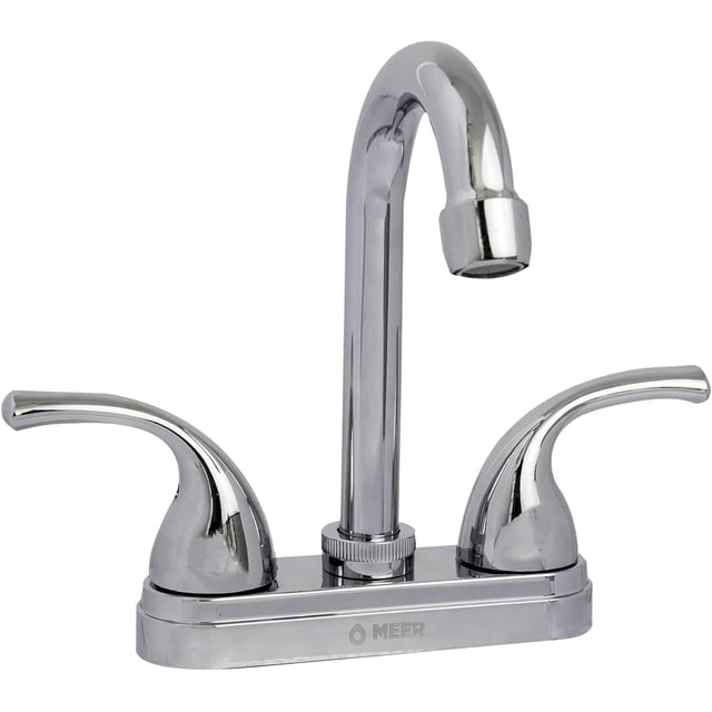Mezcladora para Lavabo MEER Acero Inox ABS y Aluminio 1/4 de vuelta