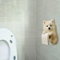 thumbnail image 1 of Bathroom Accessory Resin Puppy Theme Wall Mounted Paper Holder for Bathroom Dorm RV Home and Kitchen – Pet Lover Cute Dog Sacrificial Durable Wall Mount Tissue Dispenser, 1 of 4