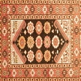 thumbnail image 1 of Ahgly Company Indoor Square Persian Orange Traditional Area Rugs, 7' Square, 1 of 1