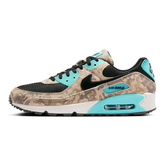 Men's Nike Air Max 90 PRM Sanddrift/Black-Aurora Green (IF1721 100) - 9