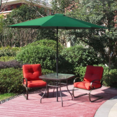 Cloud Mountain 9 10 Ft Tilt Patio Umbrella Canopy Beach Umbrella Outdoor Garden Umbrella With Push Button Beach Tan Burgundy Green Christmas Gift New Year Gift Walmart Com