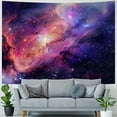 thumbnail image 4 of PRATYUS  Galaxy Tapestry Wall Hanging Purple Outer Space Tapestry Cool Trippy Nebula Universe Tapestries for Bedroom Living Room Dorm Decor  Painting, 4 of 6