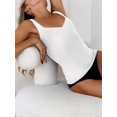 thumbnail image 6 of Womens U-Neck Tank Tops for Women 2025 Slim Fitted Soft Basic Shirts White L, 6 of 9
