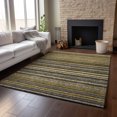 thumbnail image 6 of Addison Rugs Mayfield Washable Transitional Stripes Gold Rectangle Rug, 10' x 14', 6 of 6