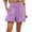 Z12-Light Purple, variant on CHENge Women's Shorts 8" Inseam Casual Cotton Summer Shorts for Women Comfort Stretch Fit Walking Lounge