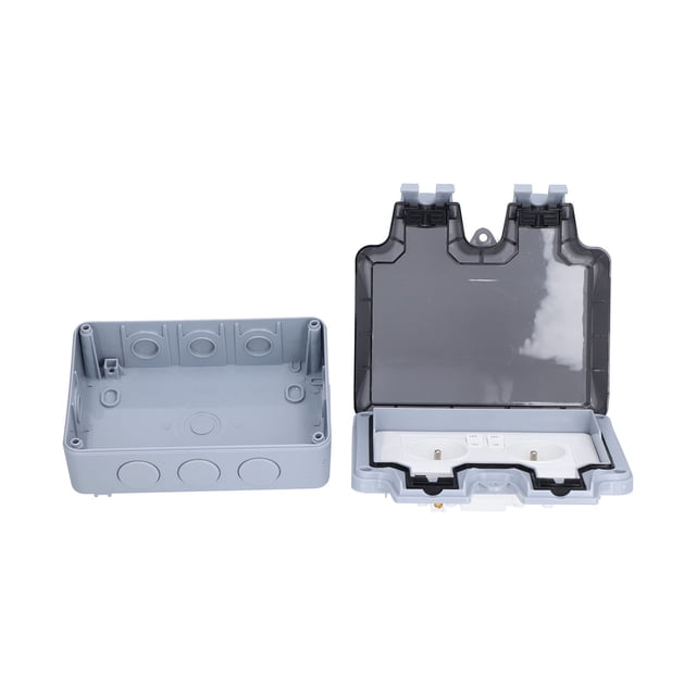 Waterproof Socket, Outdoor Power Outlet 250V 16A With Switch For Parking Lots For Construction Sites