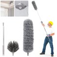 thumbnail image 1 of Muyoka Plumero extensible Plumero de microfibra flexible con poste de extensión de hasta 63'' Cepillo de telaraña lavable Plumero de mano estático resistente a los arañazos para limpiar ventilador de Muyoka Hogar, 1 of 7