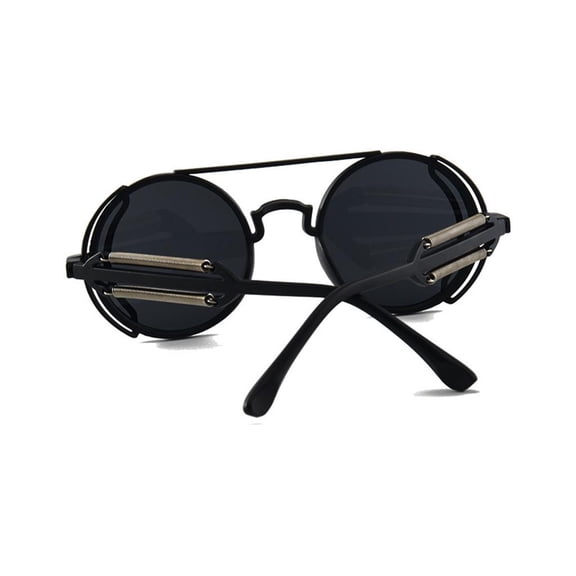 Ywmsfl Vintage Round Polarized Sunglasses with Colored Lenses Outdoor Eyewear Gothic Steampunk Frame Sun Glasses