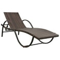 thumbnail image 5 of vidaXL Sun Loungers 2 pcs with Table Poly Rattan Brown, 5 of 5