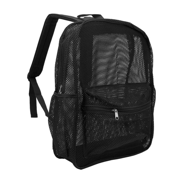 Mochila De Malla De Servicio Pesado Mochila Liviana Gran Capacidad Ver A Través De La Mochila Para El Estudiante De Swimming Beach Sports College